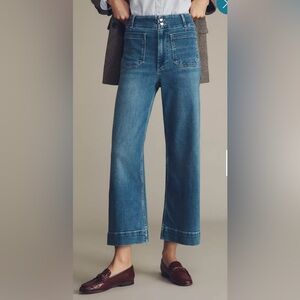 Maeve | Colette Crop High rise Wide-Leg Jeans | Size 32 | Excellent condition!!